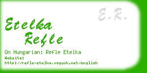 etelka refle business card